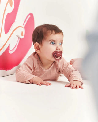LUU Kids Smoczek pozycjonujący - Moroccan Pink