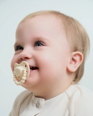 LUU Kids Smoczek pozycjonujący - American Cream