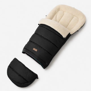 Śpiworek zimowy do wózka z wełną Zaffiro iGrow Nordico 0-36 m - Black