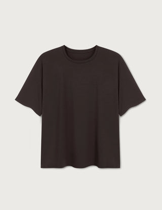 FRANCIS & HENRY Basic Tee · mocca brown
