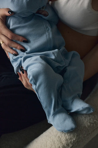 Piżamka Soft Sky z bawełny organicznej