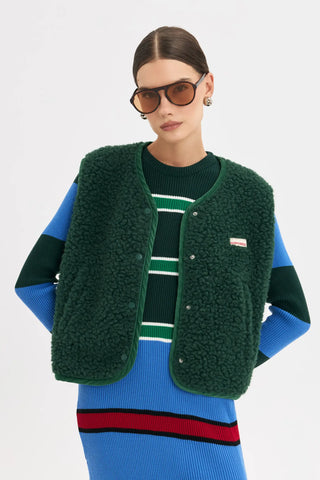 Happymess kamizelka Merino - Moss