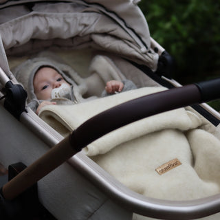 Śpiworek wełniany do wózka i fotelika samochodowego Zaffiro - Mini Sierra 0–18m beige