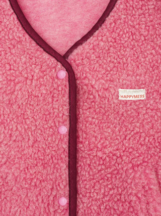 Happymess Kamizelka merino - Dusty Pink