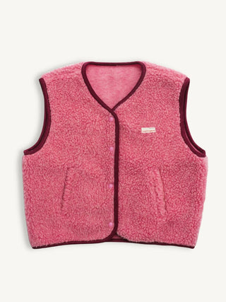 Happymess Kamizelka merino - Dusty Pink